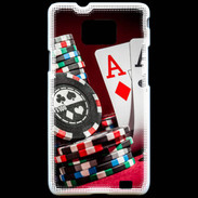 Coque Samsung Galaxy S2 Paire d'As au poker