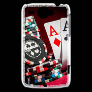 Coque HTC Wildfire G8 Paire d'As au poker