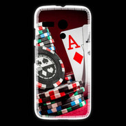 Coque Motorola G Paire d'As au poker
