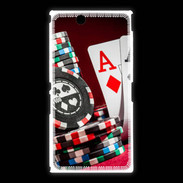 Coque Sony Xpéria Z Ultra Paire d'As au poker
