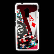 Coque HTC One Max Paire d'As au poker