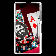 Coque Sony Xperia Z1 Compact Paire d'As au poker