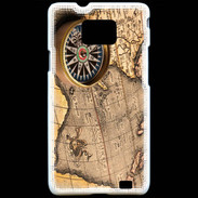 Coque Samsung Galaxy S2 Vintage compas de navigateur