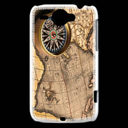 Coque HTC Wildfire G8 Vintage compas de navigateur