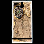 Coque Sony Xperia U Vintage compas de navigateur