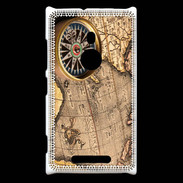 Coque Nokia Lumia 925 Vintage compas de navigateur