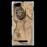 Coque Sony Xperia M Vintage compas de navigateur