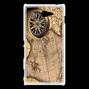 Coque Sony Xperia M2 Vintage compas de navigateur