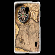 Coque LG F6 Vintage compas de navigateur