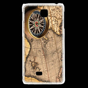 Coque LG F5 Vintage compas de navigateur