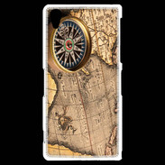 Coque Sony Xperia Z2 Vintage compas de navigateur