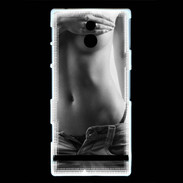 Coque Sony Xperia P Charme en noir et blanc 5