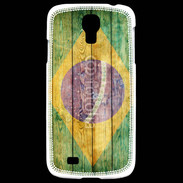 Coque Samsung Galaxy S4 Drapeau Brésil Grunge 510