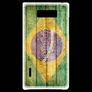 Coque LG Optimus L7 Drapeau Brésil Grunge 510