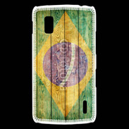 Coque LG Nexus 4 Drapeau Brésil Grunge 510