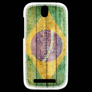 Coque HTC One SV Drapeau Brésil Grunge 510
