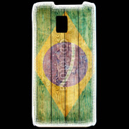 Coque LG P990 Drapeau Brésil Grunge 510