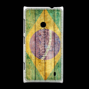 Coque Nokia Lumia 520 Drapeau Brésil Grunge 510