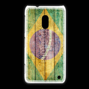 Coque Nokia Lumia 620 Drapeau Brésil Grunge 510