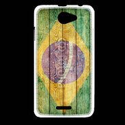 Coque HTC Desire 516 Drapeau Brésil Grunge 510