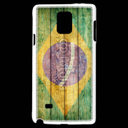 Coque Samsung Galaxy Note 4 Drapeau Brésil Grunge 510