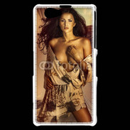 Coque Sony Xperia Z1 Compact Brune sexy 75
