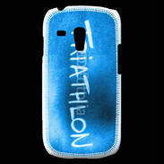 Coque Samsung Galaxy S3 Mini Triathlon sur fond bleu