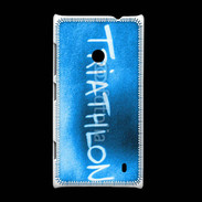 Coque Nokia Lumia 520 Triathlon sur fond bleu