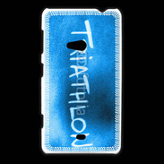 Coque Nokia Lumia 625 Triathlon sur fond bleu