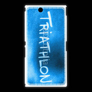 Coque Sony Xpéria Z Ultra Triathlon sur fond bleu