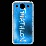 Coque LG G Pro Triathlon sur fond bleu