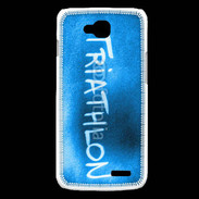 Coque LG L90 Triathlon sur fond bleu