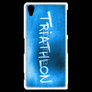 Coque Sony Xperia Z2 Triathlon sur fond bleu