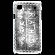Coque Samsung Galaxy S Triathlon en noir et blanc 25