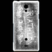 Coque Sony Xperia T Triathlon en noir et blanc 25
