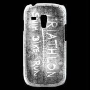 Coque Samsung Galaxy S3 Mini Triathlon en noir et blanc 25