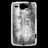 Coque HTC Wildfire G8 Triathlon en noir et blanc 25