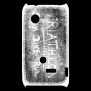 Coque Sony Xperia Typo Triathlon en noir et blanc 25