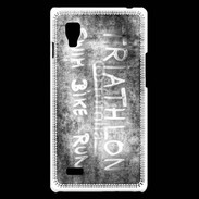 Coque LG Optimus L9 Triathlon en noir et blanc 25