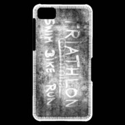 Coque Blackberry Z10 Triathlon en noir et blanc 25