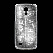 Coque Samsung Galaxy S4mini Triathlon en noir et blanc 25