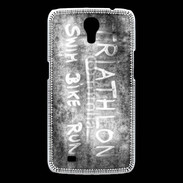 Coque Samsung Galaxy Mega Triathlon en noir et blanc 25