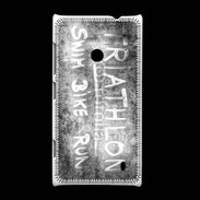 Coque Nokia Lumia 520 Triathlon en noir et blanc 25