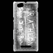 Coque Sony Xperia M Triathlon en noir et blanc 25