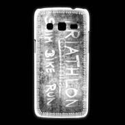 Coque Samsung Galaxy Express2 Triathlon en noir et blanc 25