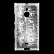 Coque Nokia Lumia 1520 Triathlon en noir et blanc 25