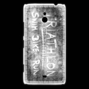 Coque Nokia Lumia 1320 Triathlon en noir et blanc 25