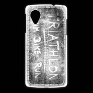 Coque LG Nexus 5 Triathlon en noir et blanc 25