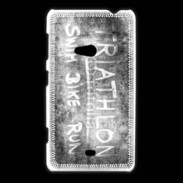 Coque Nokia Lumia 625 Triathlon en noir et blanc 25