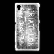 Coque Sony Xpéria Z1 Triathlon en noir et blanc 25
